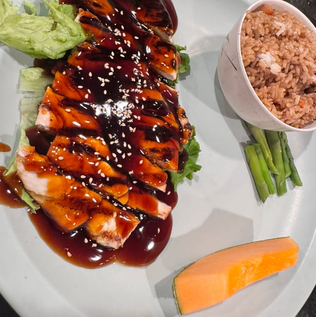 Chicken Teriyaki Dinner.