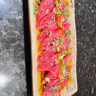 Tuna Tataki, White Fish, or Escolar Carpaccio
