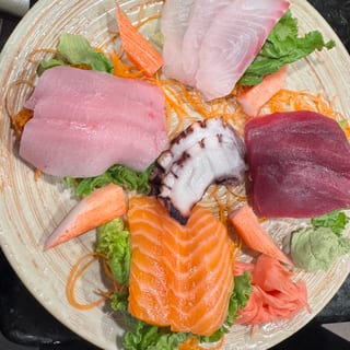 Sashimi Platter with Rice (Dinner)