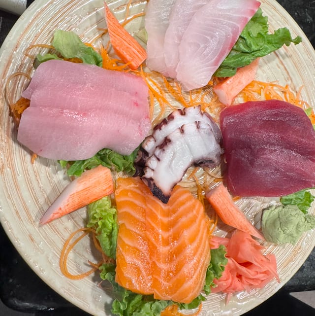 Sashimi Platter with Rice (Dinner).