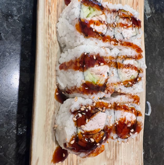BBQ Yellowtail Roll.