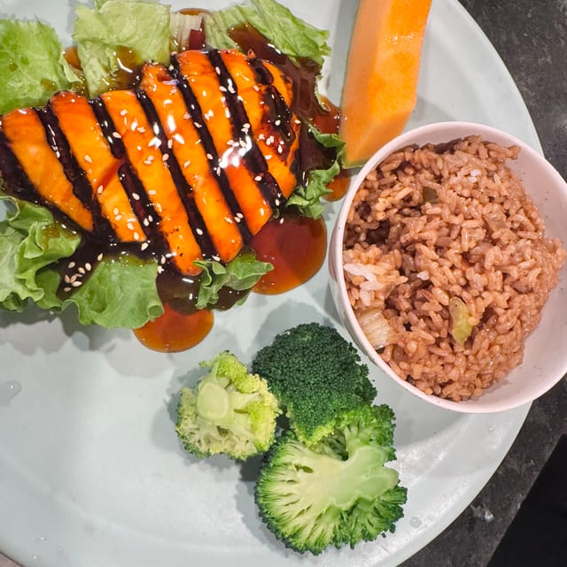 Salmon Teriyaki (Dinner).