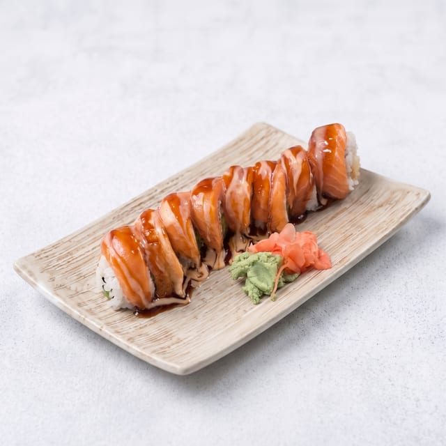 Salmon Twist Roll.
