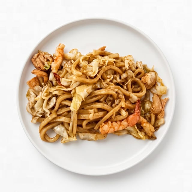 Seafood Yaki Udon.